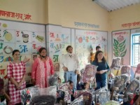 School stationery distributed to students at Mangaon